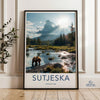 Sutjeska National Park Poster | Bosnia and Herzegovina Art