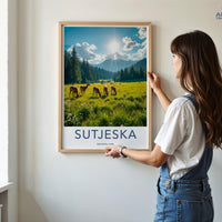 Sutjeska National Park Poster | Bosnia and Herzegovina Art