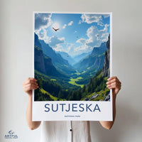 Sutjeska National Park Poster | Bosnia and Herzegovina Art