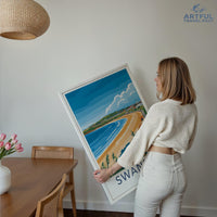 Swansea Poster - Wales Wall Art