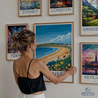 Swansea Poster - Wales Wall Art