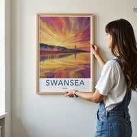 Swansea Poster - Wales Wall Art