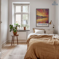 Swansea Poster | Wales Wall Art | UK Decor
