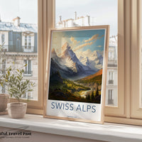 Swiss Alps Poster - Switzerland Wall Art