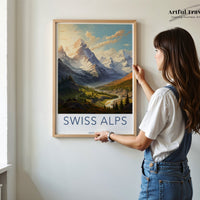 Swiss Alps Poster - Switzerland Wall Art