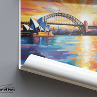Sydney Poster | New South Wales Wall Art | Australia Decor