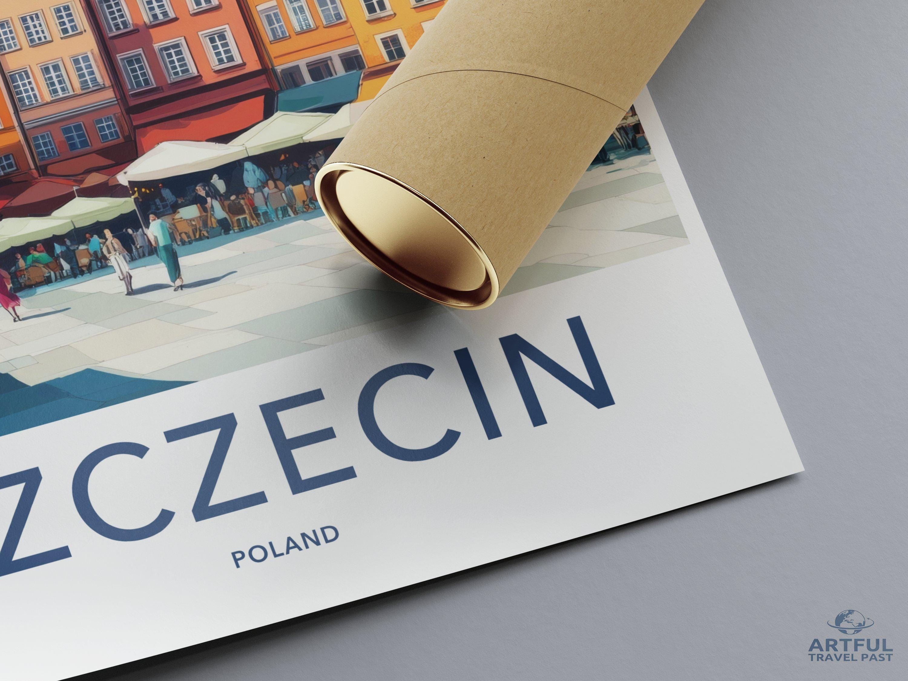 Szczecin Poster - Poland Wall Art
