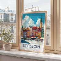 Szczecin Poster - Poland Wall Art