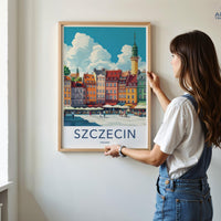 Szczecin Poster - Poland Wall Art