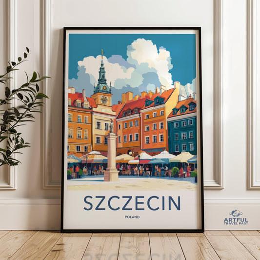 Szczecin Poster - Poland Wall Art