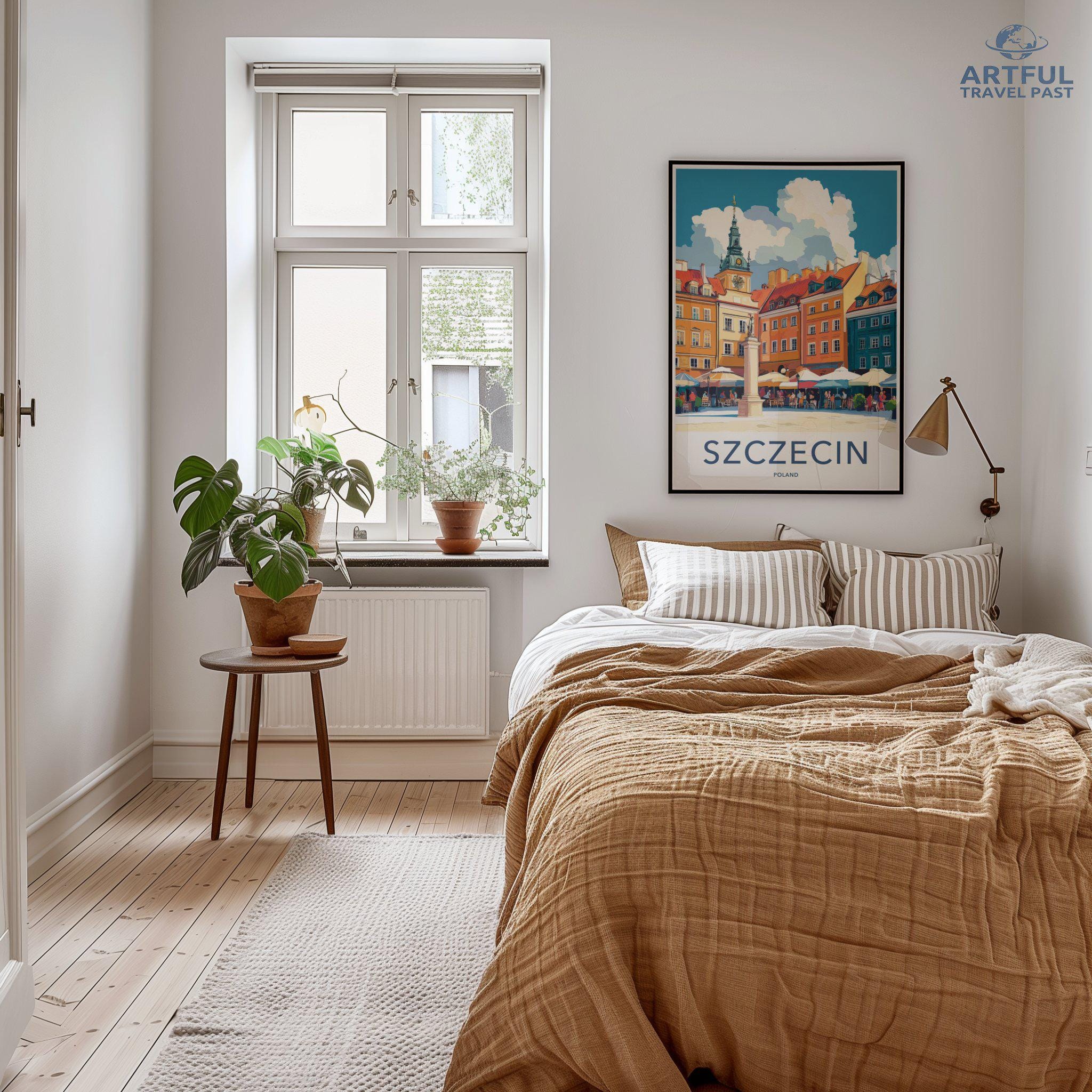 Szczecin Poster | Poland Wall Art | Eastern Europe Art