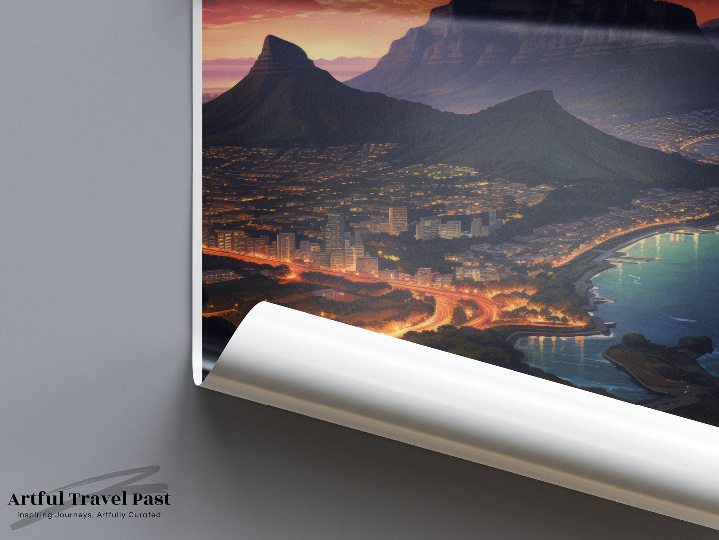 Table Mountain Poster | South Africa Wall Art