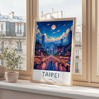 Taipei Poster - Taiwan Wall Art