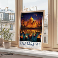 Taj Mahal Poster - India Wall Art