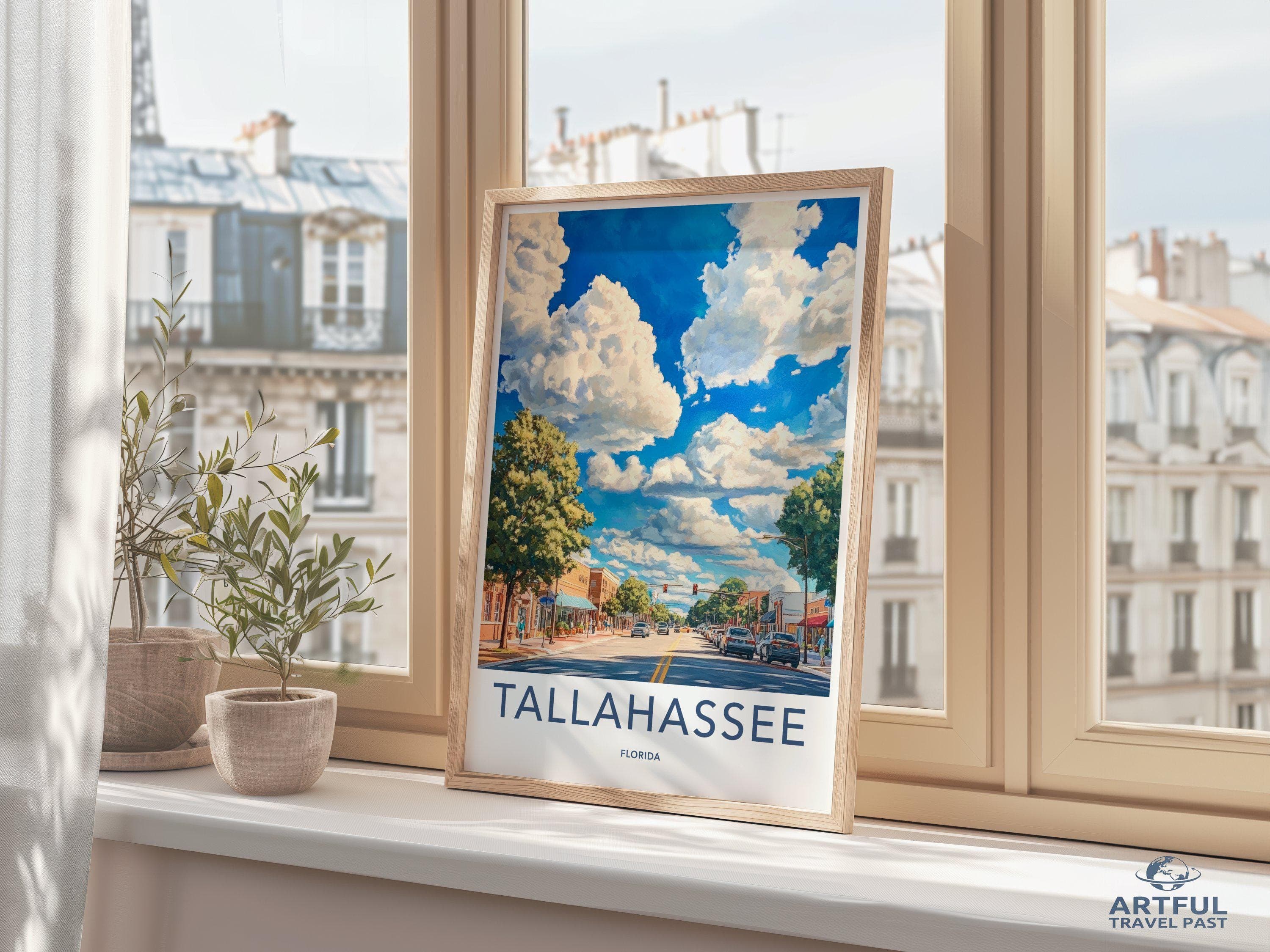 Tallahassee Poster - Florida Wall Art