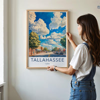 Tallahassee Poster - Florida Wall Art