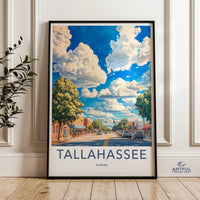 Tallahassee Poster - Florida Wall Art