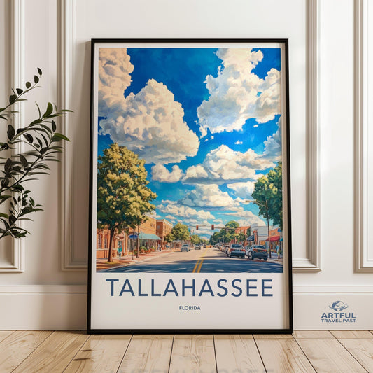 Tallahassee Poster - Florida Wall Art