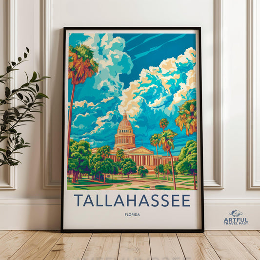 Tallahassee Poster - Florida Wall Art
