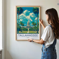 Tallahassee Poster - Florida Wall Art