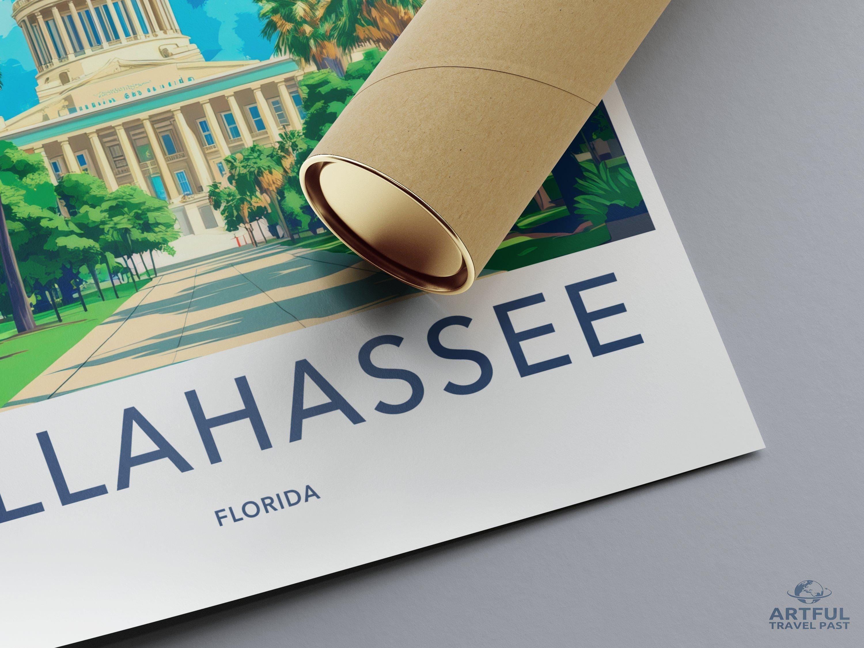 Tallahassee Poster - Florida Wall Art