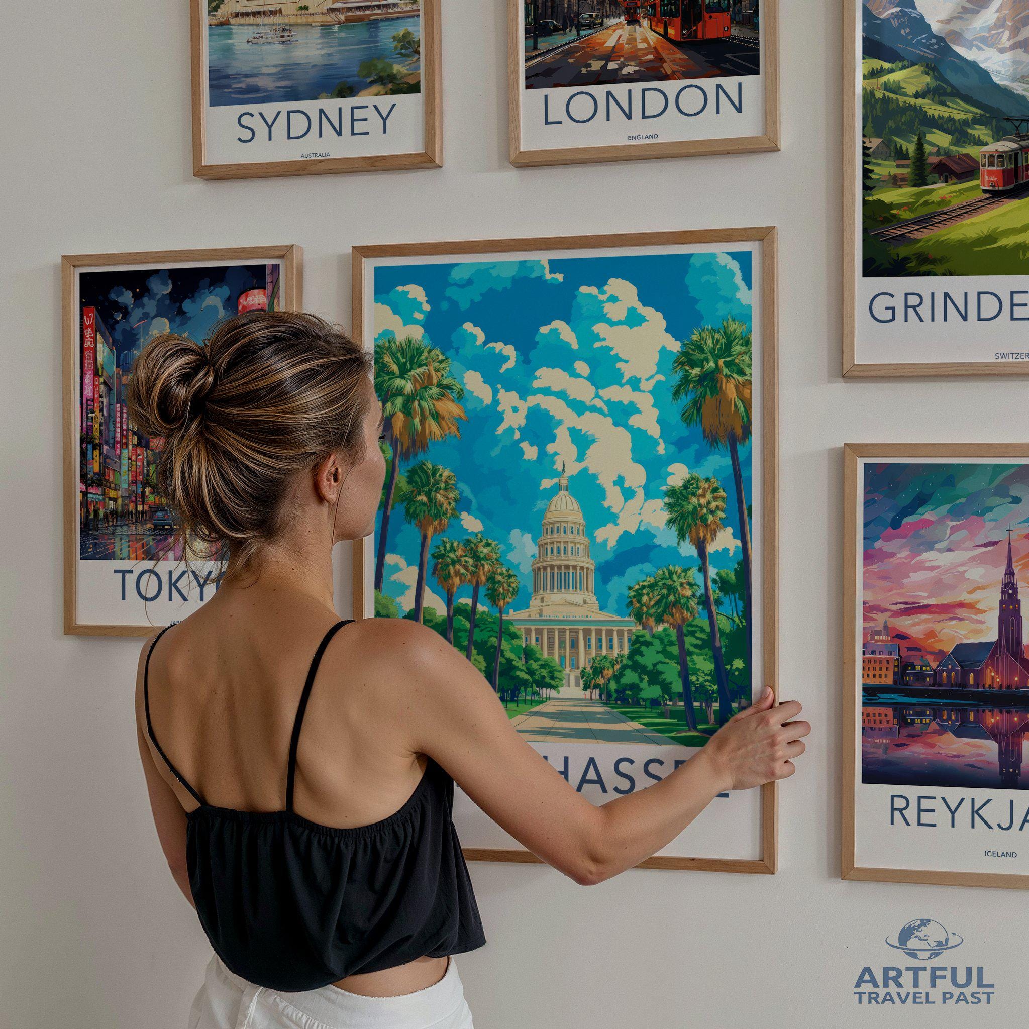 Tallahassee Poster - Florida Wall Art