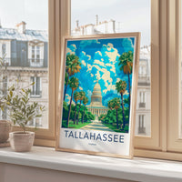Tallahassee Poster - Florida Wall Art
