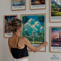 Tallahassee Poster | Florida Wall Art | America Decor