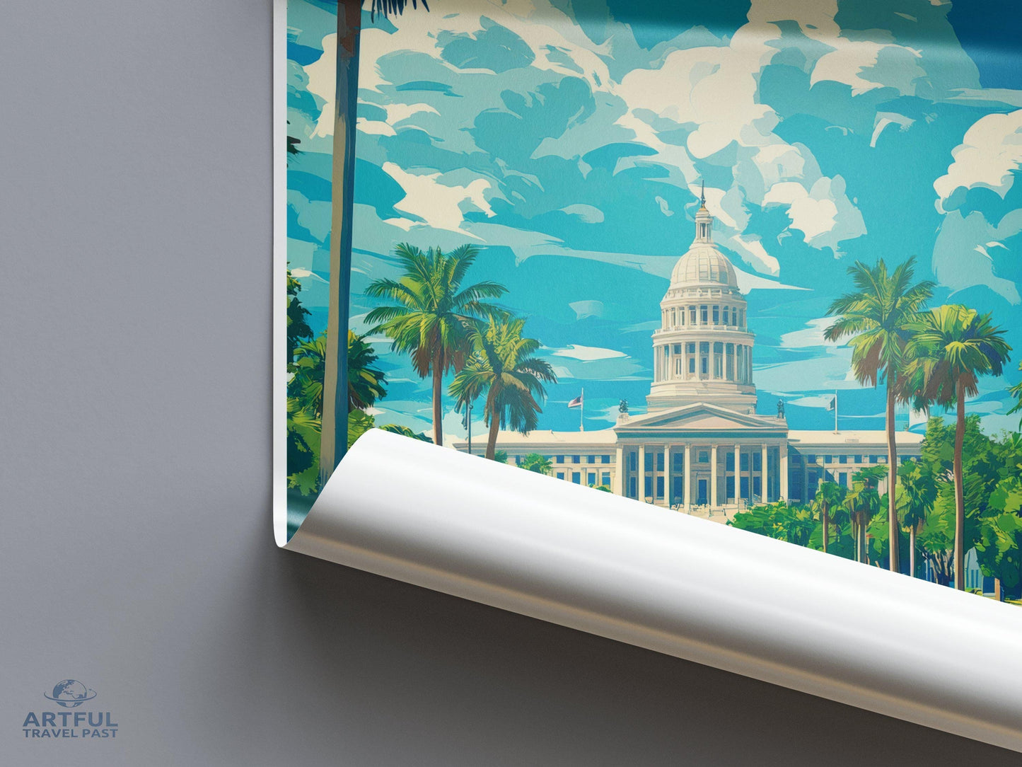 Tallahassee Poster | Florida Wall Art | America Decor