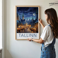 Tallinn Poster - Estonia Wall Art