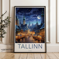 Tallinn Poster - Estonia Wall Art