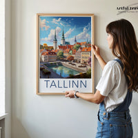 Tallinn Poster - Estonia Wall Art