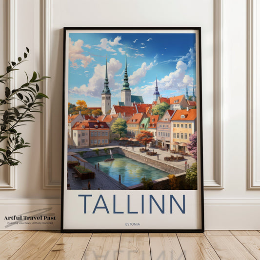 Tallinn Poster - Estonia Wall Art