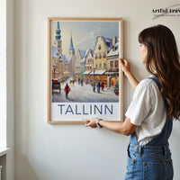 Tallinn Poster - Estonia Wall Art