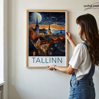 Tallinn Poster - Estonia Wall Art