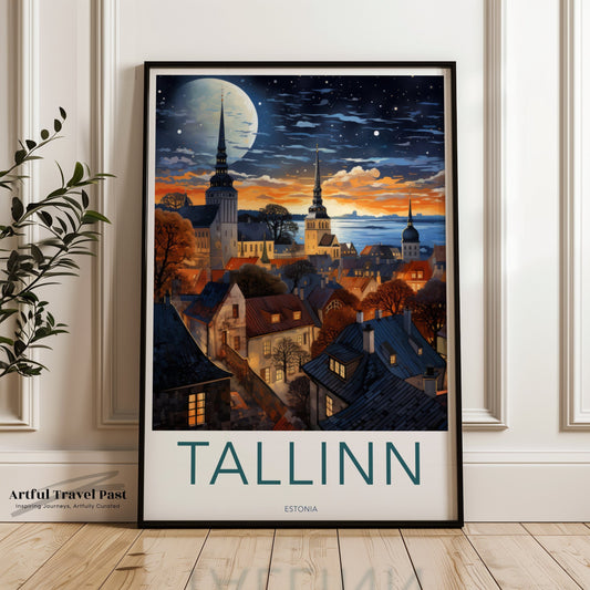 Tallinn Poster - Estonia Wall Art