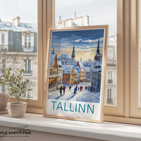 Tallinn Poster - Estonia Wall Art