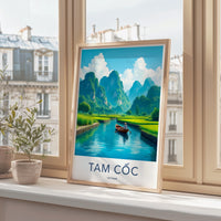 Tam Cốc Poster - Vietnam Wall Art