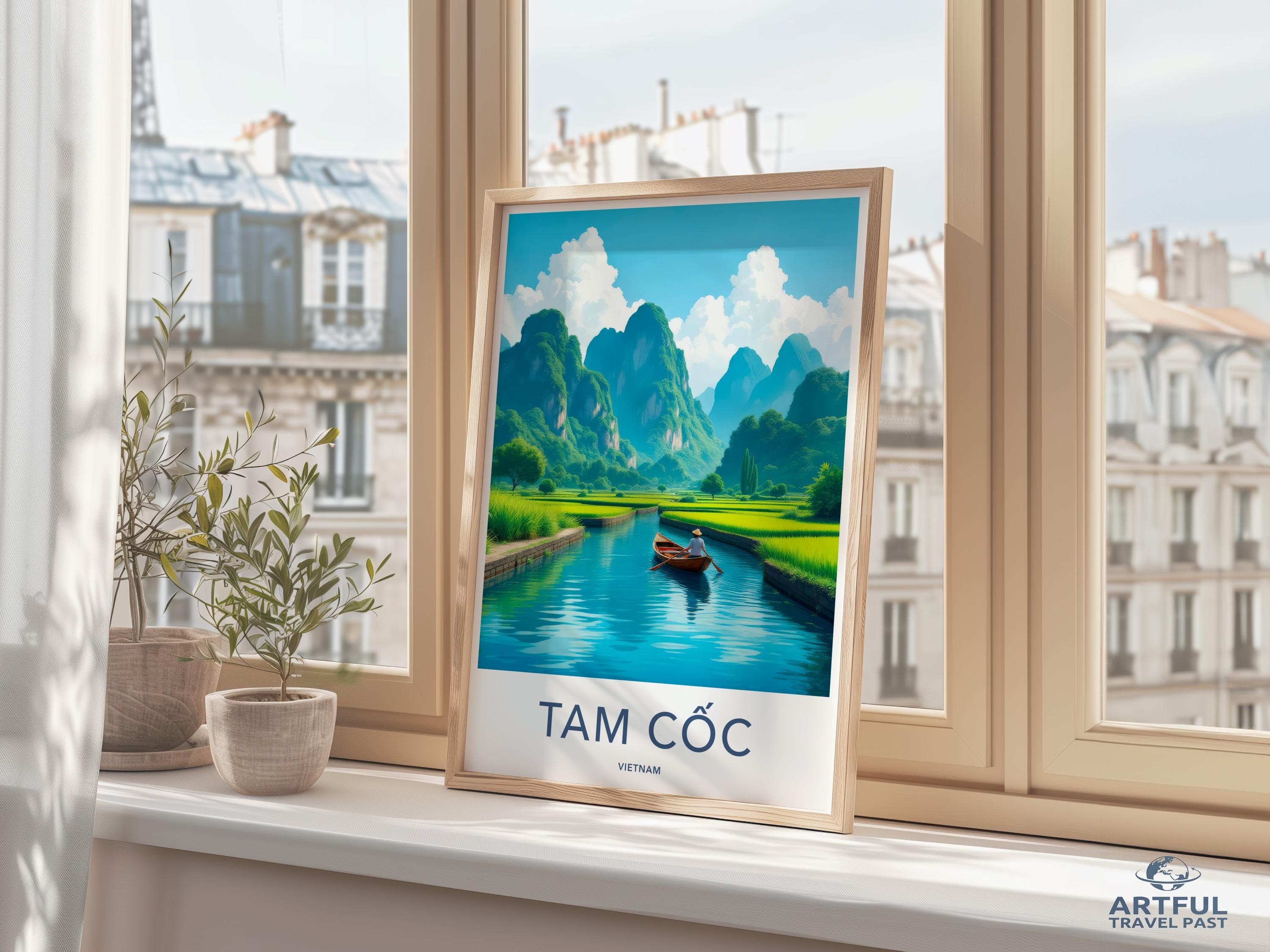 Tam Cốc Poster - Vietnam Wall Art