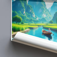 Tam Cốc Poster - Vietnam Wall Art