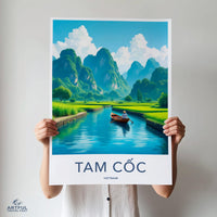Tam Cốc Poster - Vietnam Wall Art