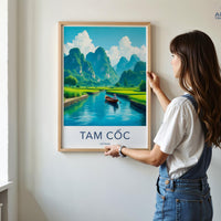 Tam Cốc Poster - Vietnam Wall Art