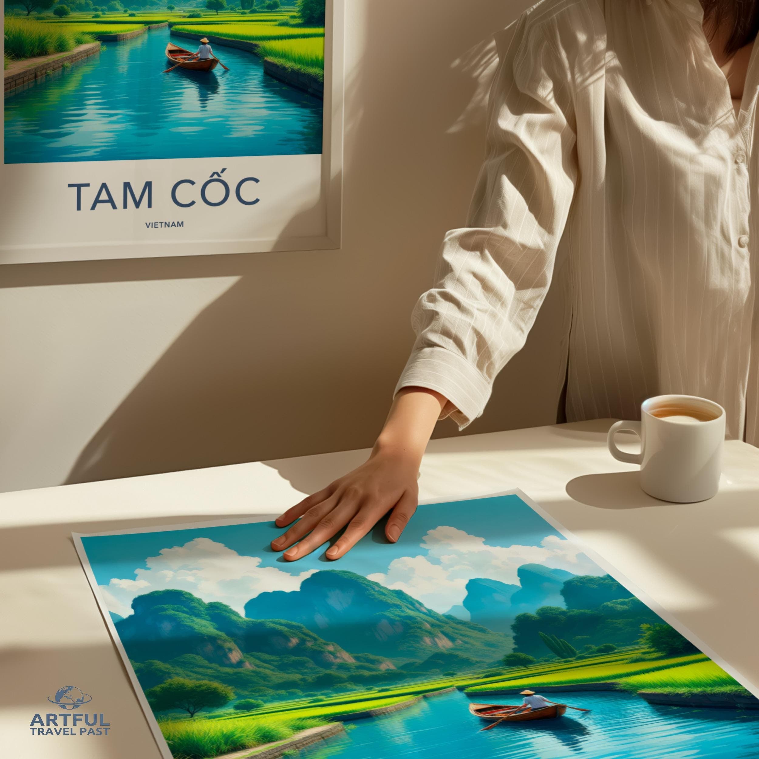 Tam Cốc Poster - Vietnam Wall Art