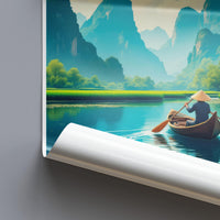 Tam Cốc Poster - Vietnam Wall Art