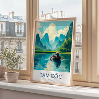 Tam Cốc Poster - Vietnam Wall Art