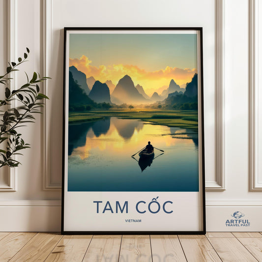 Tam Coc Poster - Vietnam Wall Art