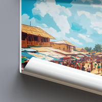 Tamale Poster | Ghana Wall Art | Africa Decor
