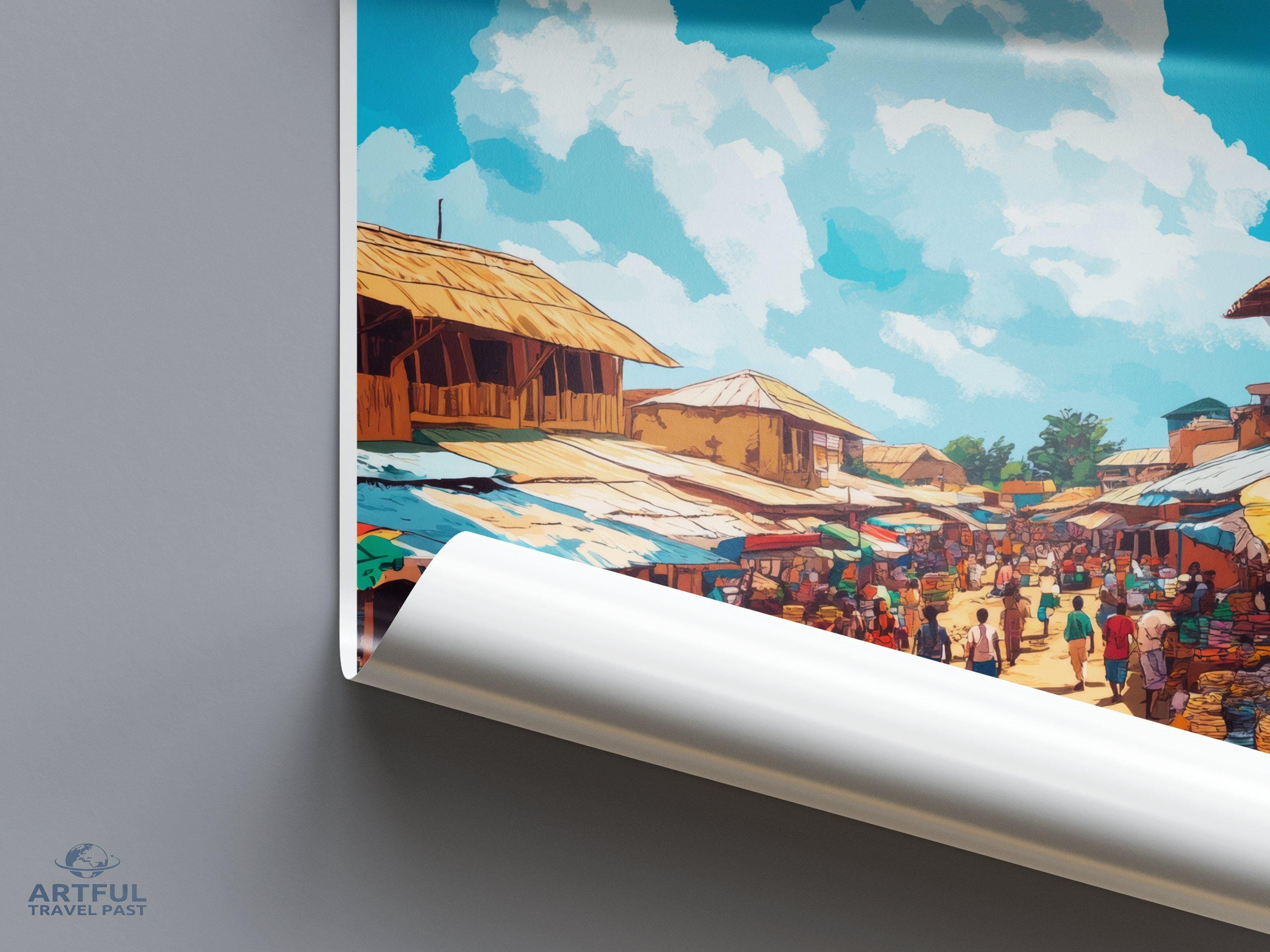 Tamale Poster | Ghana Wall Art | Africa Decor