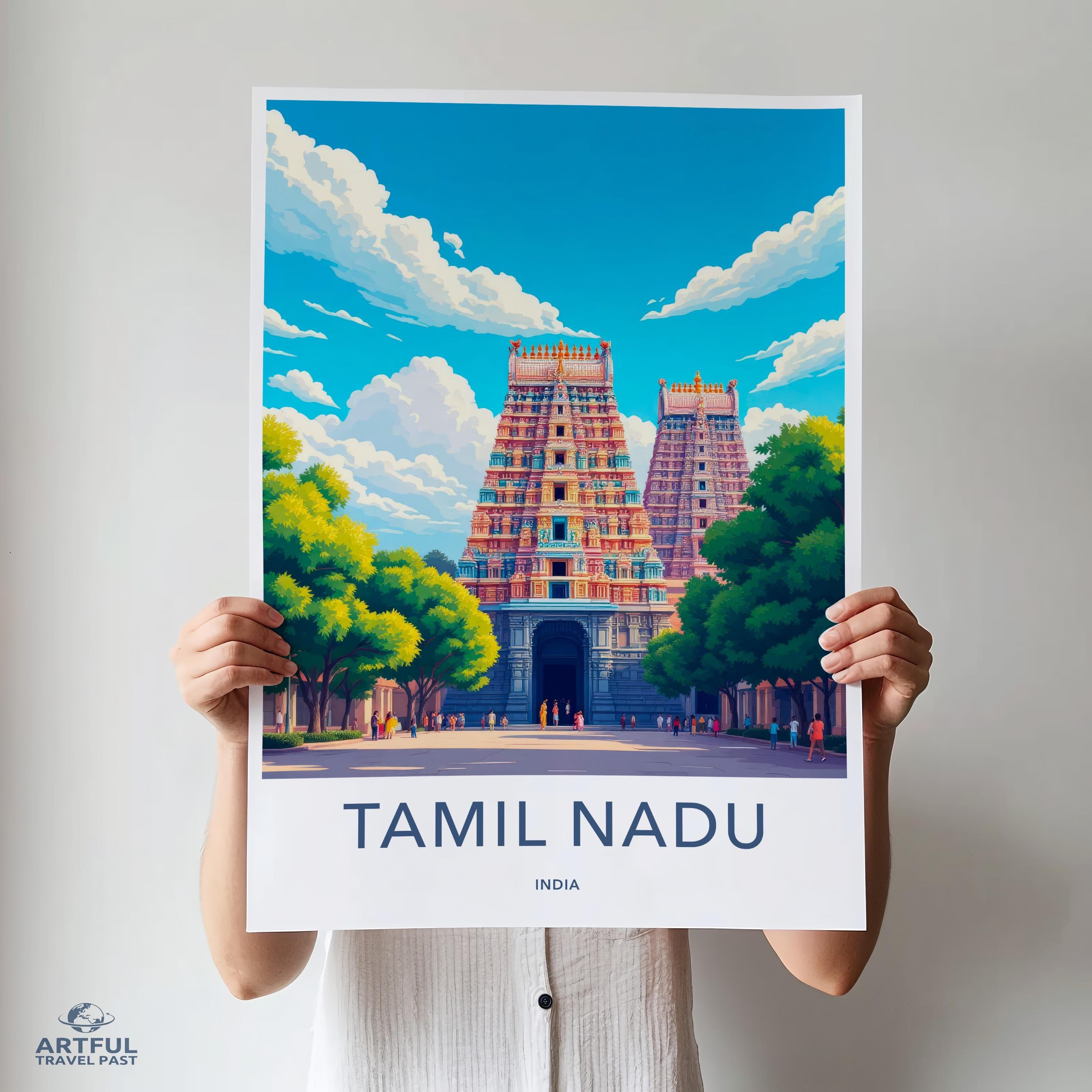Tamil Nadu Poster - India Wall Art