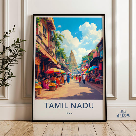 Tamil Nadu Poster - India Wall Art